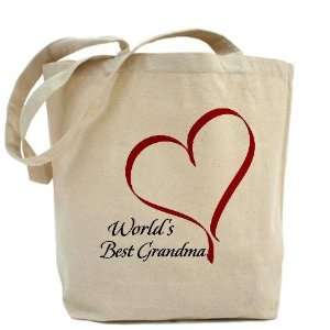  Worlds Best Grandma Heart Mothers day Tote Bag by 