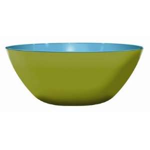  Avocado / Turquoise 2 Tone Salad Bowl