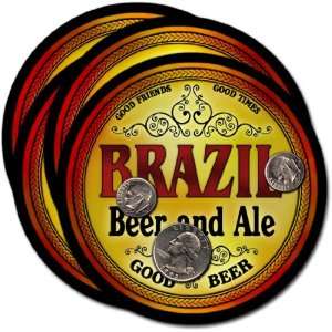  Brazil , IN Beer & Ale Coasters   4pk 