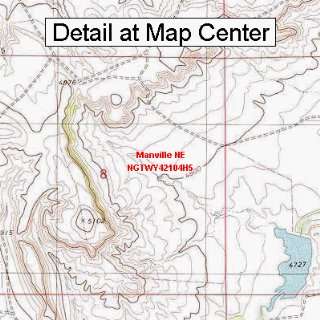  USGS Topographic Quadrangle Map   Manville NE, Wyoming 