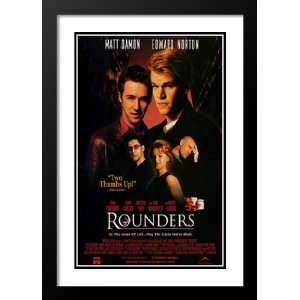  Rounders 32x45 Framed and Double Matted Movie Poster 