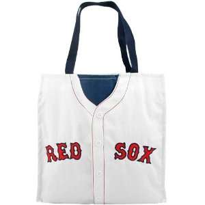  Boston Red Sox #15 White Jersey Tote Bag Sports 