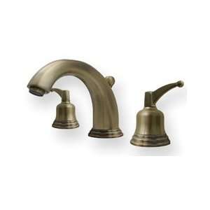   with Beveled Bell Lever Handles in Antique Brass