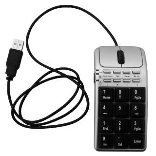 ORtek 2 in 1 Optical USB Mouse Keypad with Number Pad  