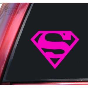 Superman Vinyl Decal Sticker   Hot Pink Automotive