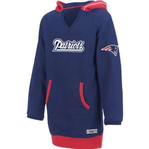 Reebok New England Patriots Girls 7 16 Tunic Hooded Fleece 