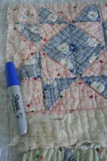   QUILT Wonderful BLUE CALICO Prints COUNTRY Colors NICE ONE  