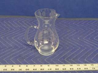 Etched Glass Water Pitcher Princess House T86  