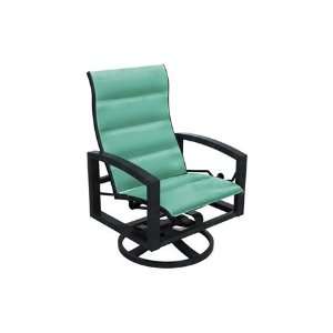   tm) Padded Aluminum Arm Swivel Action Lounger Chair Textured Woodland