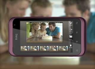   Unlocked HTC Rhyme 3.7 Android 1G CPU 5M Camera 4G ROM   Purple color