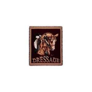  Dressage Horse Equestrian Tapestry Afghan Throw Blanket 50 