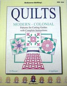 New Aunt Marthas Quilts Modern Colonial Pattern Book  
