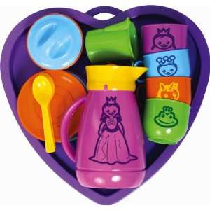Pretend Play Heart Shaped Princess Kitchen Set for Children Made in 