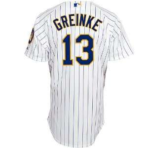 Milwaukee Brewers Authentic Zack Greinke Alternate Home Jersey  