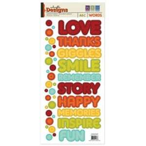   Keepers   Embossible Designs   Embossed Cardstock Stickers   Words