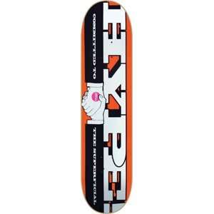  Hype Handshake Orange Skateboard Deck   8.0 Sports 