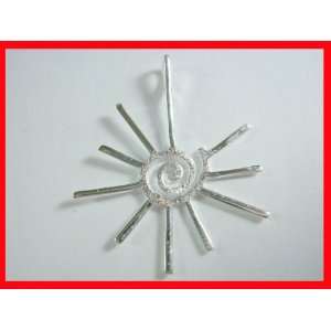  Starburst Pendant Solid Sterling Silver 925 Everything 