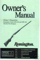 Remington Model SPR 210 & SPR 220, ShotGun Gun Manual  