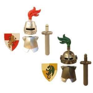  LEGO Knight Armor Pack (Metallic) 2 Sets   LEGO Kingdoms 