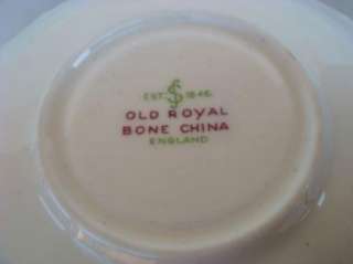 Old Royal Bone Chintz China Tea Cup Saucer England  