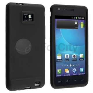 Black 5in 1 Accessory Bundle Case Charger For Samsung Galaxy S2 Attain 