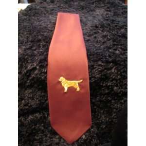 Golden Retriever Silk Necktie