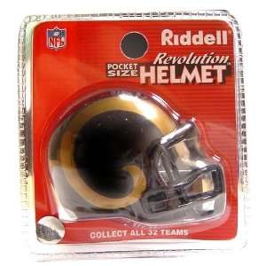   Louis Rams Revolution Style Pocket Pro NFL Helmet