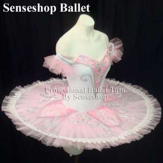 PRE   ORDER) Classical Ballet Tutu   White Pink   Made to Order 