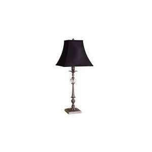  Villandry Table Lamp Base Antique Pewter with Crystal 