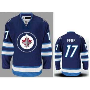  New Winnipeg Jets Jersey #17 Fuhr blue Hockey Jersey Size 