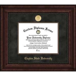 Clayton State University Lakers   Gold Medallion   Suede Mat 