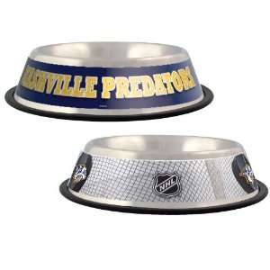  Nashville Predators Stainless Steel Dog Bowl Sports 