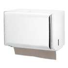 san jamar standard key lock single fold towel dispenser in