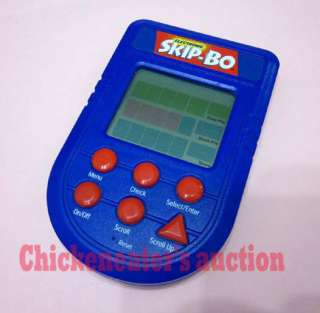 2002 MATTEL ELECTRONIC LCD HANDHELD SKIP BO SKIPBO GAME  