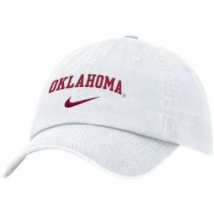  Nike Oklahoma Sooners White Campus Adjustable Hat Sports 