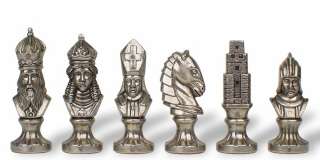 Medieval Brass Chess Set by Italfama  