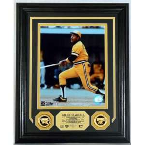 Pittsburgh Pirates Willie Stargell Gold Coin Photo Mint W/Two 24Kt 