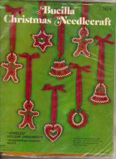 Bucilla Gingerbread Cookies Felt Christmas Ornament Kit  