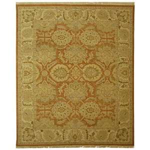   SUM417A Rust and Beige Traditional 10 x 14 Area Rug