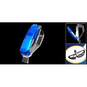 Amico Transparent Blue Plastic Car Sunglasses Visor Clip (GZ 102)