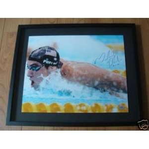  MICHAEL PHELPS Signed Olympic 16x20 w/ Insc. GSS LE 50 