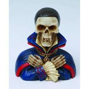 Vampire Skull Bust Statue Cold Cast Resin Figurine 