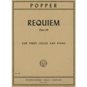  Popper David Requiem Op. 66. For Three Cellos and Piano 
