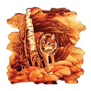 Lone Wolf by Birch Tree Wood Art 