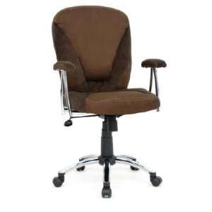  Gruga Deluxe Fabric Task Chair w Arms in Brown Office 