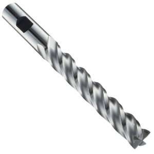 Union Butterfield 962 Cobalt Steel End Mill, Uncoated (Bright) Finish 
