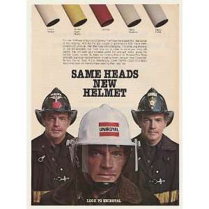   Fabric Eureka Fire Hose Firemen Print Ad (42930)