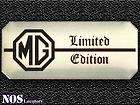 MGB 1980 Limited Edition Dash Badge NEW