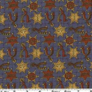  45 Wide Round Up Stars And Spurs Dark Blue/Red/Tan 