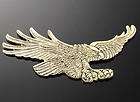 brass metal american eagle emblem goldwing harley l 